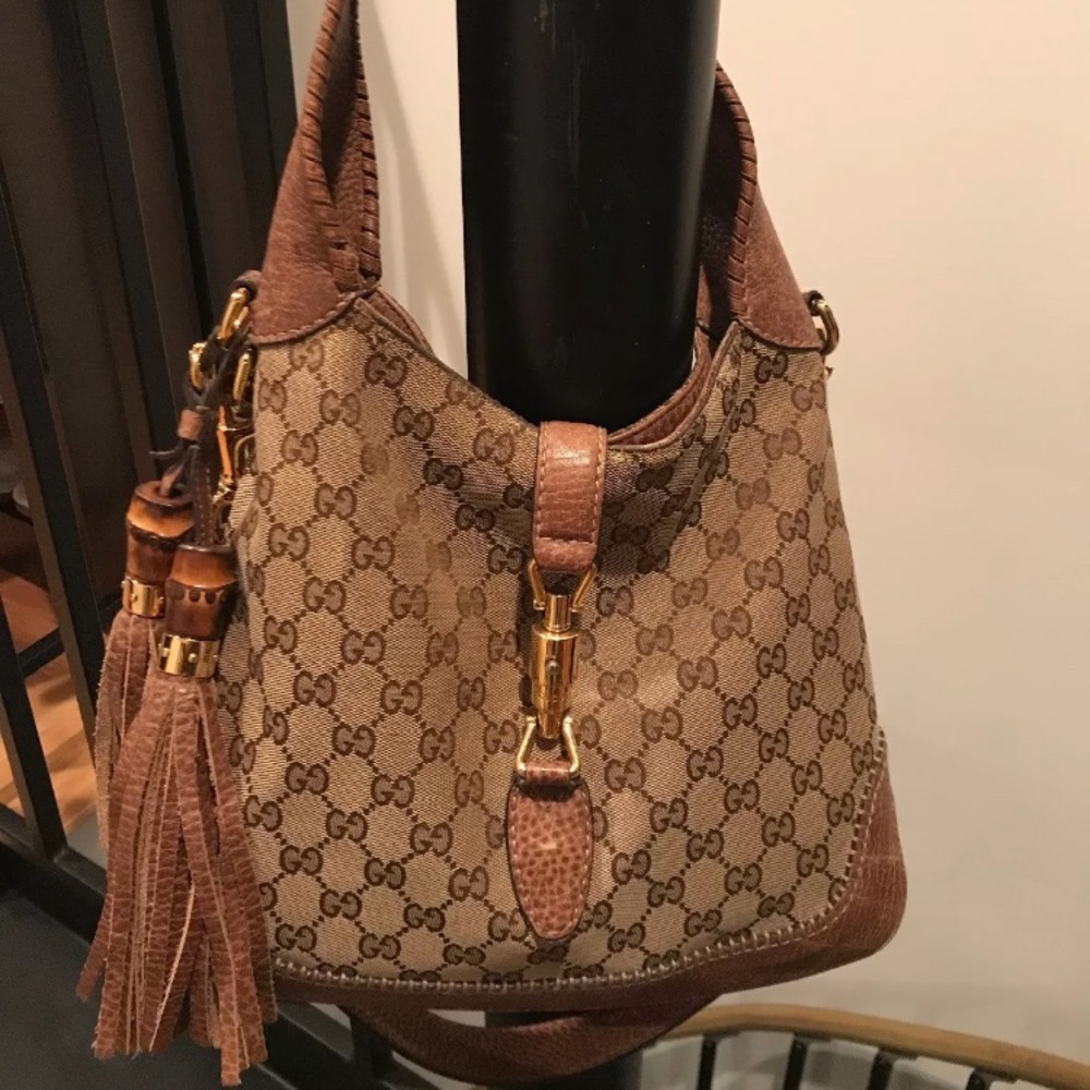 Gucci GucciNew Jackie Hobo Bag with Bamboo Tassels